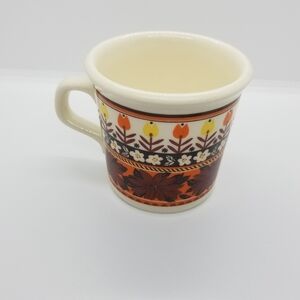 Vintage 70s Taylor International scandi scandinavian floral mug